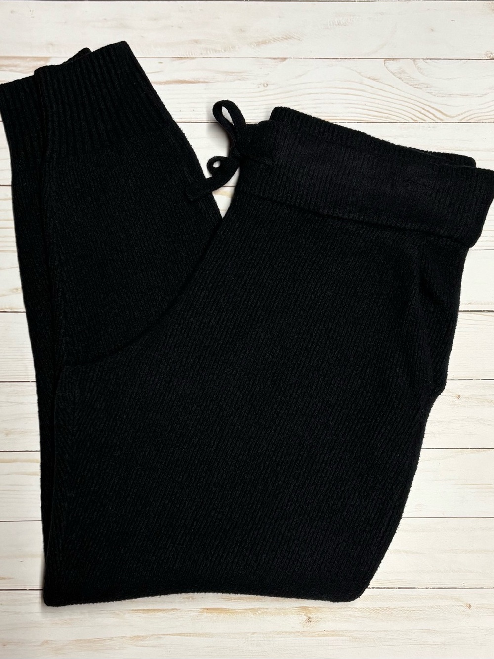 Abercrombie & Fitch Black Sweater Knit Joggers